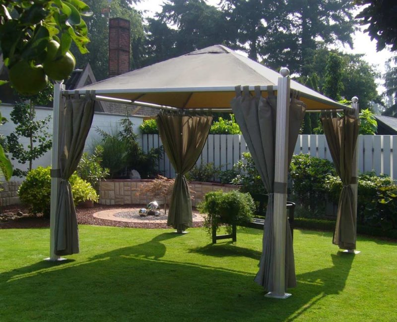 Leco Luxus Garten Pavillon Golden Sun Festzelt 3x3m NEU eBay